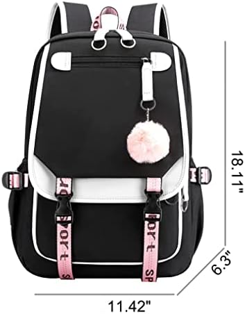 MQUN Backpack Laptop Bag Bag Men Mulheres com carregamento USB e fone de fone de ouvido Backpack Casual Mackpack Outdoor Backpack