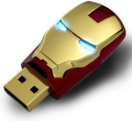 64 GB USB 2.0 Memory Stick Pen Pen Drive Modelo de Iron Man Único Memória suficiente