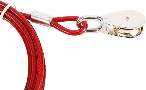 Xmound New Dog Cable Kit de 100 pés de peso pesado cabo com corredor de 10 pés para cachorro até 125 libras