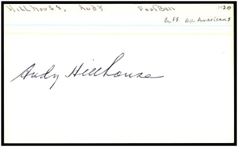 Andy Hilhouse assinou cartão de índice 3x5 Autograph Buffalo All -Americans D1979 87451 - Assinaturas de corte da NFL