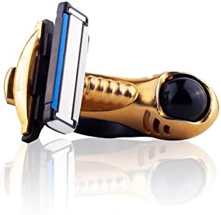 Headblade S4 Moto Goldfinger Men's Head Shaving Razor - Edição limitada - Suspensão ativa revolucionária dupla