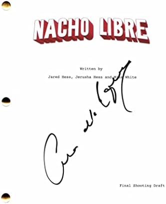 Ana de la Reguera assinou autógrafo Nacho Libre Script Full Movie - Irmã Encarnacion com Jack Black