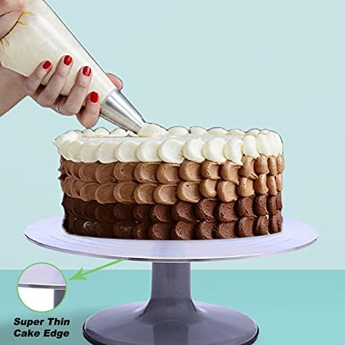 Suuker Aluminium Ligy Gotalving Bolo Stand, Plataforma giratória profissional de 12 polegadas, suporte de sobremesa, suprimentos ideais de decoração de bolo para decorações de bolo, cupcakes e doces