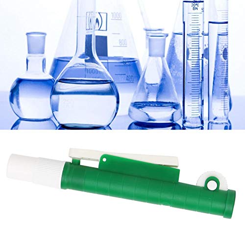 Bomba de pipeta para pipetas 10 ml, preenchimento de bomba de pipeta verde para plástico e vidro descartáveis ​​para laboratório