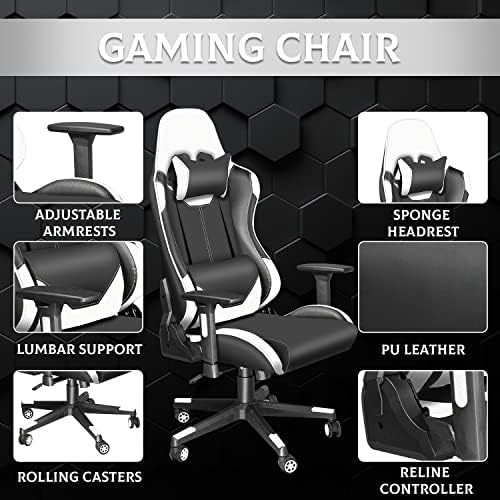 Cadeiras de videogame de Dvenger, cadeiras de escritório ergonômico, cadeira de escritório de computadores reclinável