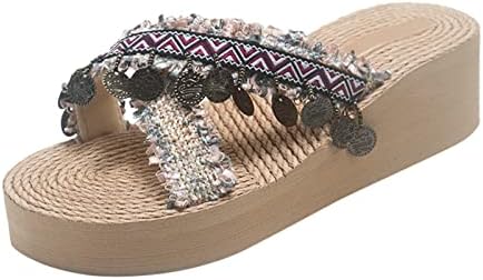 Slippers for Women Women Indoor Outdoor Weel Weel Salto de Soled Soled Soled Exterior Flip Flip Sandals Preppy Funny Animal