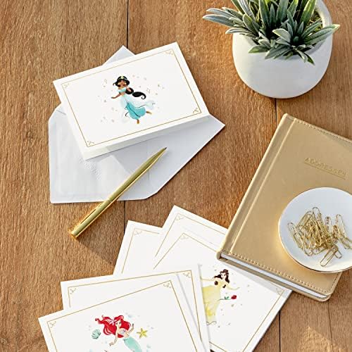 Hallmark Disney Princess Blank Cards Sorteamento, 12 todos os cartões de ocasião e envelopes