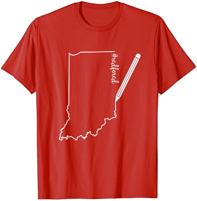 Professor Red para Ed Redfored Indiana Pencil Desenho T-shirt