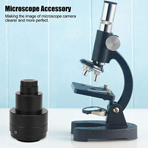Adaptador de microscópio, adaptador prático de lente de microscópio requintado, 1x 42mm de uso de microscópio trinocular para câmera CCD