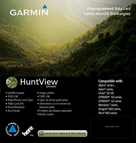 Garmin 010-12258-01 Huntview Map Card-Wyoming