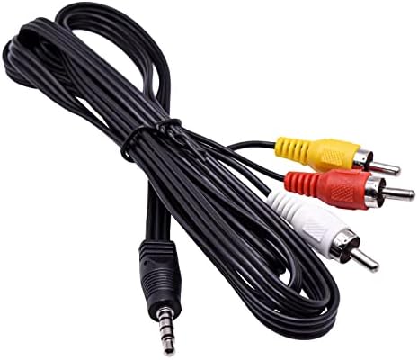 HQRP AV Audio Video Cable/cordão compatível com Canon DC100, DC210, DC220, DC230, DC310, DC320