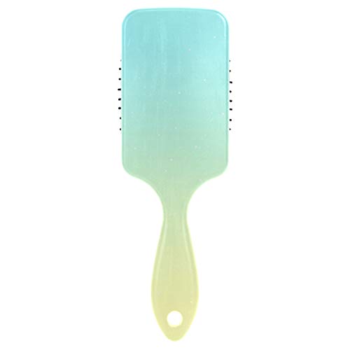 Escova de cabelo de almofada de ar, padrão de gradiente colorido de plástico, boa massagem adequada e escova de cabelo