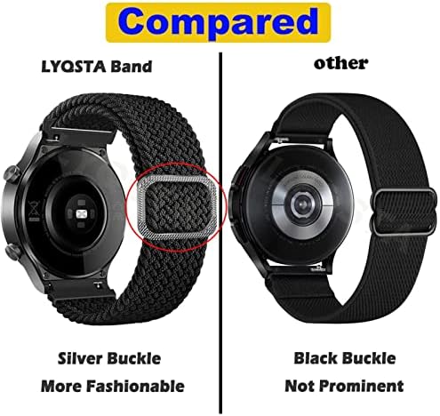 Cysue Smart Watch Band for Garmin Vivoactive 3/4 Venu 2/Forerunner 645 245 158 745 Straped Strap Vivomove HR 20 22mm
