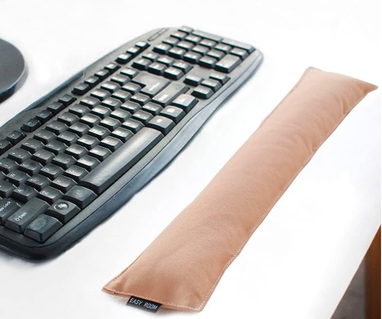 Suporte ao pulso da almofada de mouse e descanso de pulso do teclado Pasta de tecido de tecido ergonômico algodão cheio