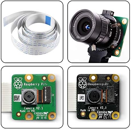 AOKIN para cabo da câmera Raspberry Pi, cabo de extensão flexível FFC CABOL FLEX 15 pino de 15 pinos de 1,0 mm para Raspberry Pi, Webcam Octoprint Octopi, impressora 3D Monitor, etc, 200cm/78.74in