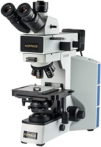Koppace 50X-500X Microscópio metalúrgico Sistema de iluminação superior e inferior pode ser observado pela luz polarizada.