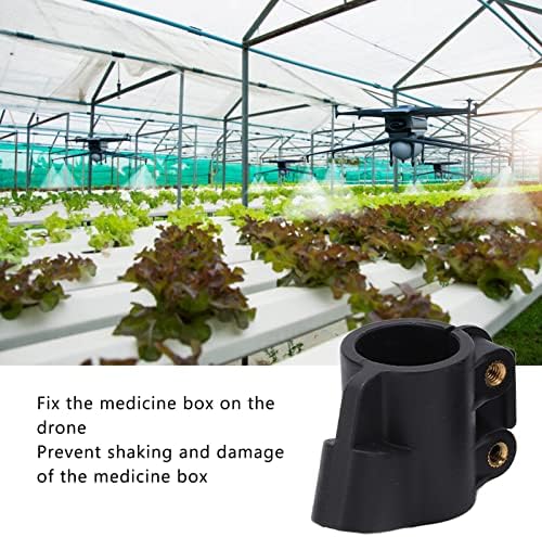 4pcs Caixa de medicamento de drones fixo Montagem fixa, caixa de medicamento de 20 mm Peças de fixação do tripé 4pcs Caixa de medicamento de drones fixo para RC Agriculture Plant Protection Drone