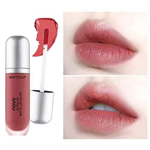 Pacote de brilho labial outfmvch líquido batom líquido Lipgloss Lip Gloss Makeup Conjunto para mulheres Batom de Batom Red