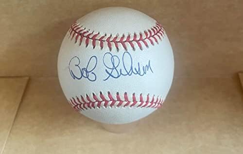 Bob Gibson Cardinals assinou o vintage N.L. Baseball JSA AB82703