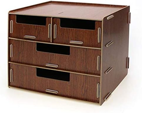 Grande rack de arquivo rack de madeira multifuncional para desktop letra de caixa de mesa gaveta de caixa de armazenamento