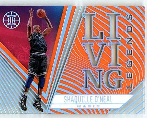 2020-21 Panini Illusions Legends Living Orange #5 Shaquille O'Neal Orlando Magic NBA Basketball Trading Card