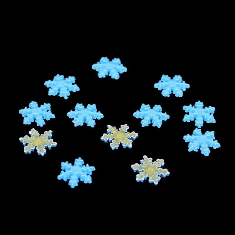 10mm 100pcs Snowflakes Design Wedding/Christmas Decoration/Craft DIY -