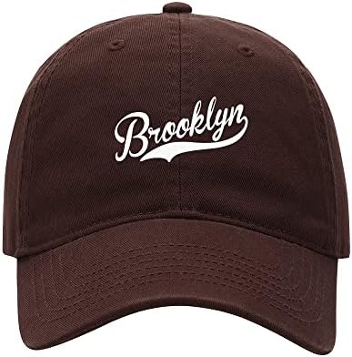 L8502-LXYB Caps de beisebol masculino Brooklyn Caps de beisebol de algodão de algodão lavado no Brooklyn