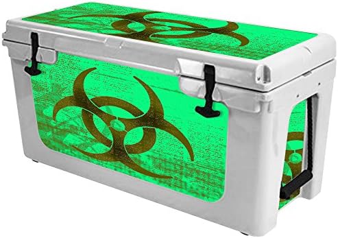 Mightyskins Skin Compatível com RTIC 65 Cooler - Biohazard | Tampa protetora, durável e exclusiva do encomendamento