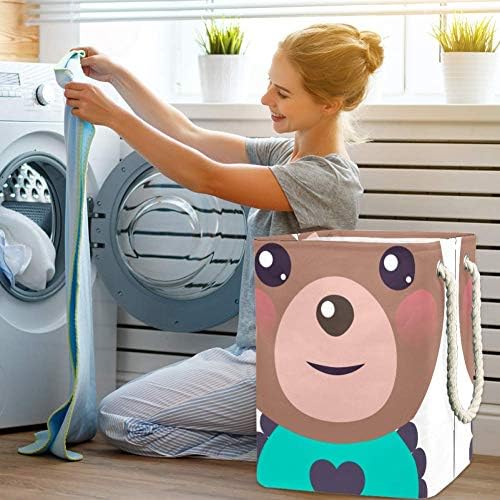 Icon de ursinho de pelúcia Indomer 300d Oxford PVC Roupas à prova d'água cesto de lavanderia grande para cobertores Toys de roupas no quarto