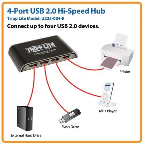 Tripp Lite 4-Porta USB 2.0 Hi-Speed ​​Hub