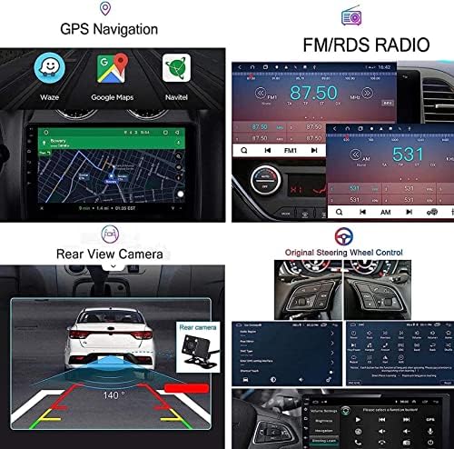 9 polegadas Android 8.1 GPS Navigation Car Radio para N.issan Juke 2004-, FM/RDS/Bluetooth/Wifi/Remern Câmera/controle do