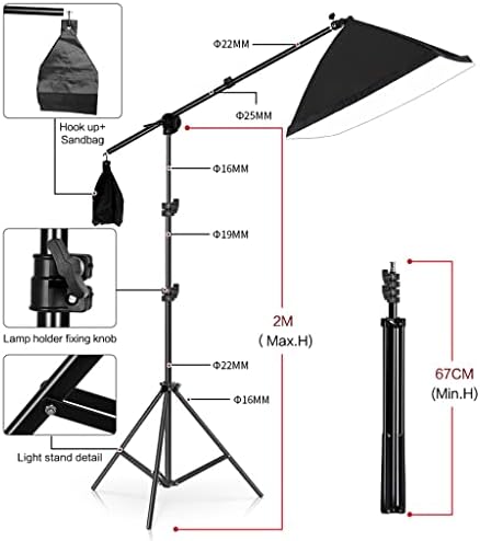 LMMDDP Photography Background Support SpotBox Lighting Kit de estúdio Acessórios para equipamentos de estúdio com 3pcs cenário