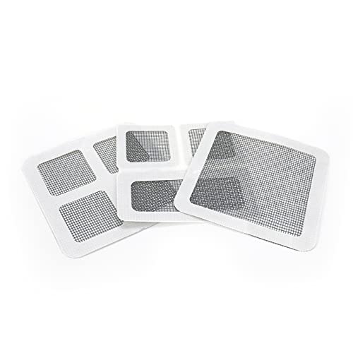 FAOTUP 25pcs （Três tamanhos） Patch de reparo de tela de janela preta, fita de reparo de tela Auto -adesivo, fibra de vidro à prova d'água kit de reparo de tela pequena