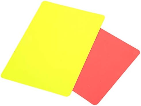 Cartões de árbitros esportivos, árbitro amarelo de cartão vermelho, árbitro vermelho e amarelo de cartas de futebol amarelo