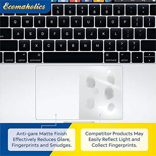 Protetor de trackpad ecomaholics para asus rog strix scar 15 laptop para jogos, capa de 15,6 ”de touch pad com acabamento