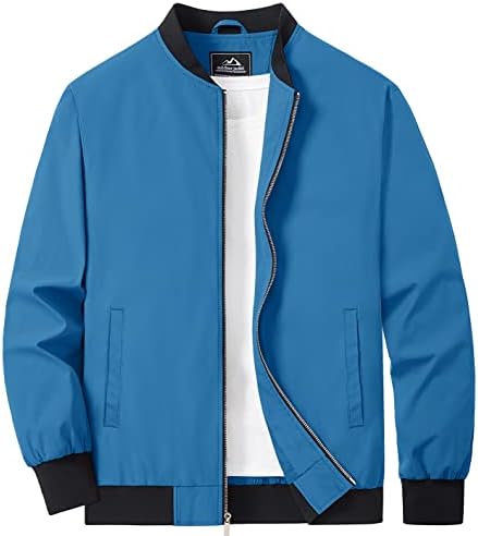 Magcomsen Men's Bomber Jacket Casual elegante jaquetas leves de Windbreaker Spring Jackets para homens