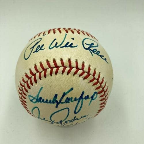 1955 Brooklyn Dodgers World Series Champs Team assinou Baseball Sandy Koufax PSA - Bolalls autografados