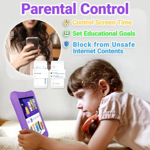Contixo tablet Kids, tablet K102 para crianças e pacote de fones de ouvido KB-5 Kids, HD de 10 polegadas, 3-7 anos, tablet para crianças com câmera, controle dos pais, Android 10, 32 GB, WiFi, tablet de aprendizado para crianças