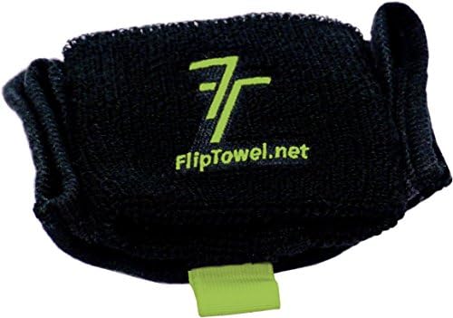 Toalha de microfibra FliptOwel - combina uma faixa de suor e uma toalha esportiva para limpar o suor enquanto estava