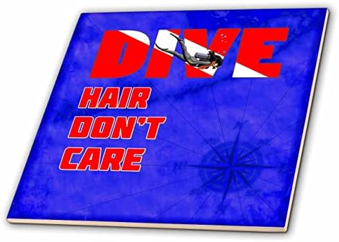 3Drose Funny Dive Hair Don não se preocupa com o gráfico de mergulho. - Azulejos