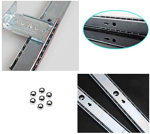 Corretores de gavetas pesados ​​slides - sob as gavetas da bandeja do teclado da mesa Slide - Acessórios da bandeja da gaveta