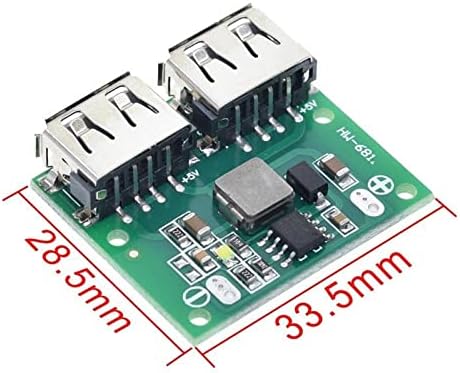 HIGH 9V 12V 24V a 5V DC-DC STEP Down Charger Power Module Dual Usb Saída Buck Bond Board 3A Carregamento de Carreira Regulador 6-26V