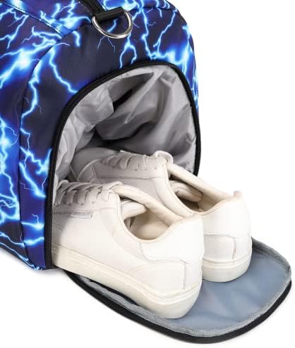 Bolsa de ginástica de mochila esportiva leve para a noite de viagem de viagem durante a noite para homens para homens com compartimentos de sapatos e bolso molhado Carry On Bag