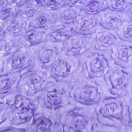 Selfab 1 quintal Flor de rosa 3D Padrão de tafetá Setin Fabric Casamento Tabpet de tecido Decoração de fundo de fundo