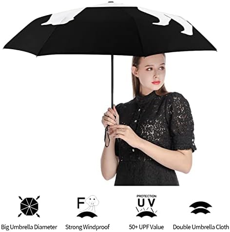 Labrador Love Dog Paw Viagem à prova de vento Umbrella leve UPF 50+ Proteção UV guarda -chuva dobrável para negócios