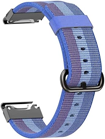 Kqoo 22mm Sport Nylon Watch Band Strap Lançamento rápido para Garmin Fenix ​​6x 6 Pro 5x 5 mais 935 abordagem S60 quatix5 pulseira de pulseira