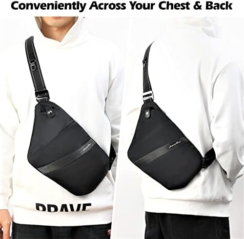 Alphantino Pessoal Flex Bag - 2023 Novo sling sling de sling anti -roubo, saco slim, homens compactos crossbody