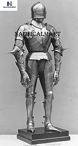 Náuticalmart Medieval Gothic Suit of Armor Wearable Halloween traje
