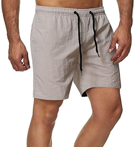 Shorts de cintura elástica para homens se encaixam em shorts de praia de verão com cintura e bolsos shorts atléticos