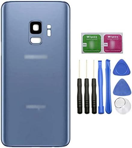UbrokeiFixit Galaxy S9 G960 traseiro traseiro da porta de vidro substituto da porta de vidro para Samsung Galaxy S9 G960 5.8 , capa de lente de vidro da câmera, fita pré-cortada